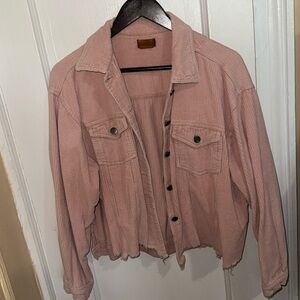 Pink corduroy jacket